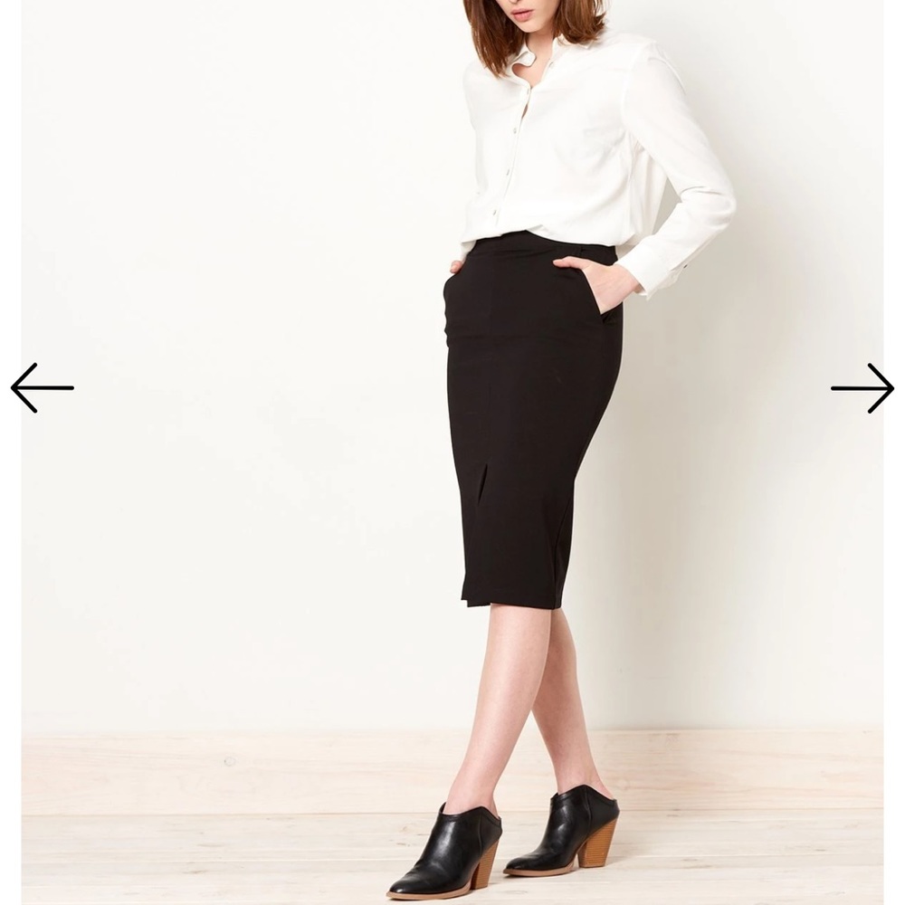 Brass clothing size XL black pencil skirt